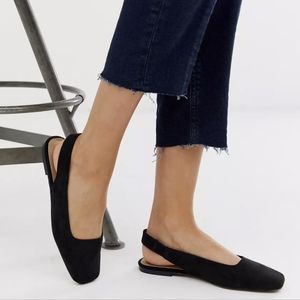 NWOT ASOS Slingback Ballet Flats
